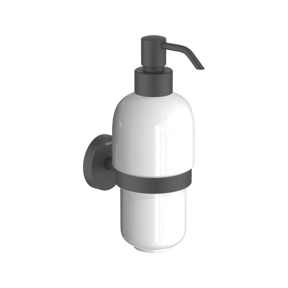 Изображение товара Дозатор Aquatek БЕТТА матовый черный AQ4605MB настенный механический