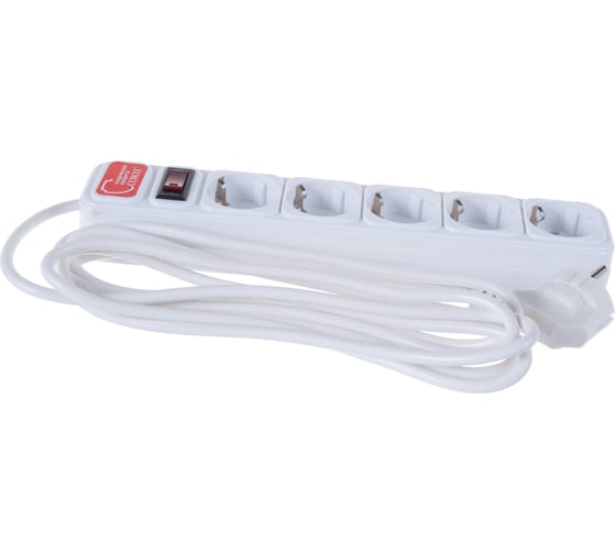 Изображение товара Сетевой фильтр СОЮЗ ПВС 3*0,75, белый, 3м 1325