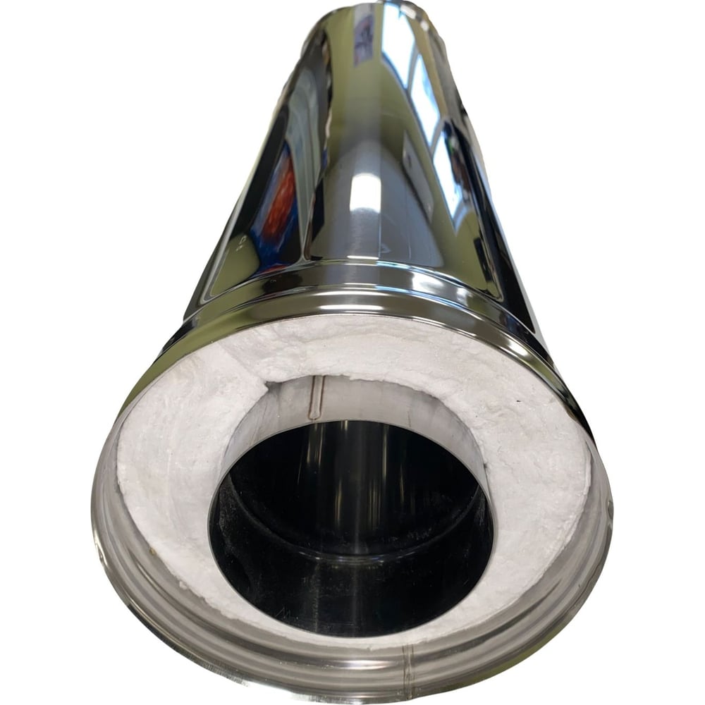 Изображение товара Дымоход-сэндвич Ип Чечихин Е.С. ВПВ 35 150x230 L-1000мм нержавеющая сталь