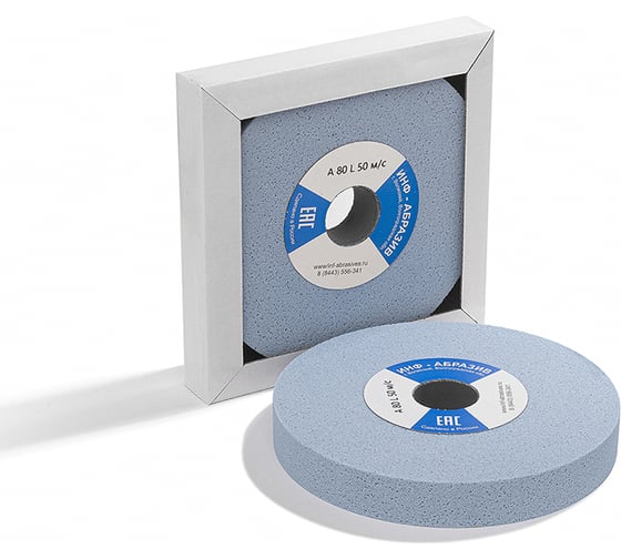 Изображение товара Круг шлифовальный 1, 175x25x32 мм, A 80 L 50 м/с ИНФ-АБРАЗИВ 1-8710