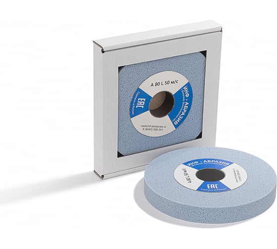 Изображение товара Круг шлифовальный 1, 150x20x32 мм, A 80 L 50 м/с ИНФ-АБРАЗИВ 1-8708