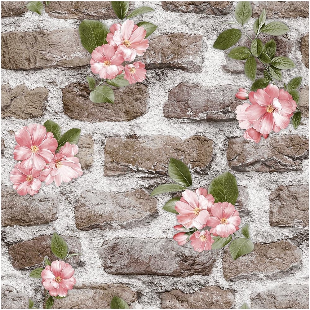 Изображение товара Бумажные моющиеся обои FOX Адель 0,53x10м с ярким рисунком и влагостойкой основой