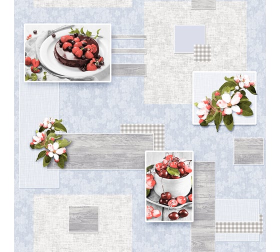 Изображение товара Обои влагостойкие на бумажной основе FOX Джем 0,53x10м 10886 (м)