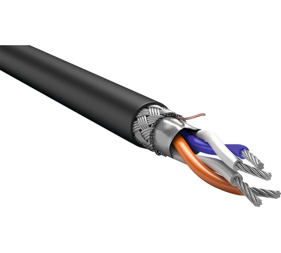 Изображение товара Кабель ITK RS-485 2x2х0,6 нг(А)-HF черный (200м) RC3-RS485-02-SF-2209