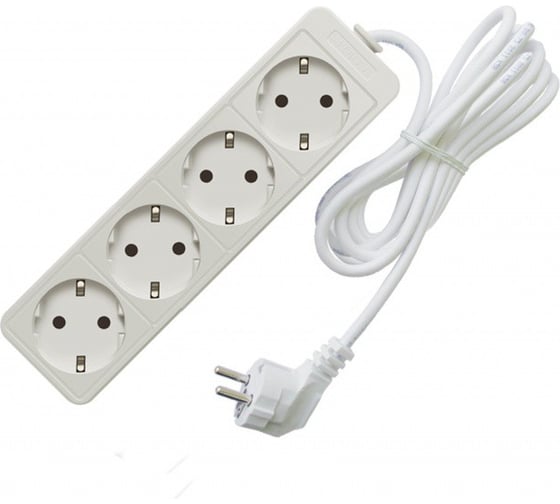 Изображение товара Бытовой удлинитель СОЮЗ ТМ, 3500Вт, с/з 4гн., ПВС, 1.5м 481S-6401