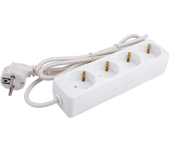 Изображение товара Бытовой удлинитель СОЮЗ ТМ, 2200Вт, с/з, 4гн., ПВС, 1.5м 481S-9401