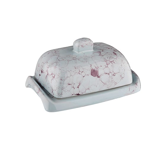 Изображение товара Масленка Борисовская керамика Русская 17x10 см, романтика 106744