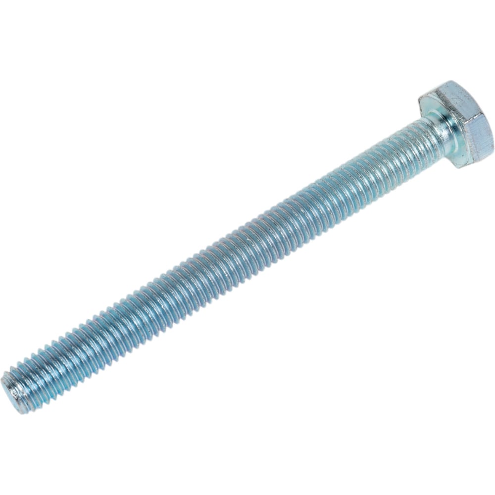 Изображение товара Болт Стройметиз М10x100 DIN 933, класс прочности 5.8, цинк 2 шт. европодвес 21716 30111512