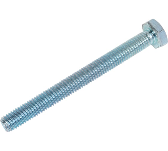 Изображение товара Болт Стройметиз М10x100 DIN 933, класс прочности 5.8, цинк 2 шт. европодвес 21716 30111512