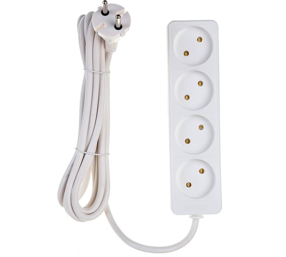 Изображение товара Бытовой удлинитель СОЮЗ ТМ, 2200Вт, 4гн., ПВС, 3м 481S-1403