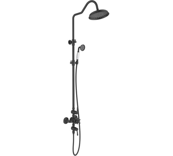 Изображение товара Термостатическая душевая система Aquatek КЛАССИК матовый черный AQ2563MB 00000135295