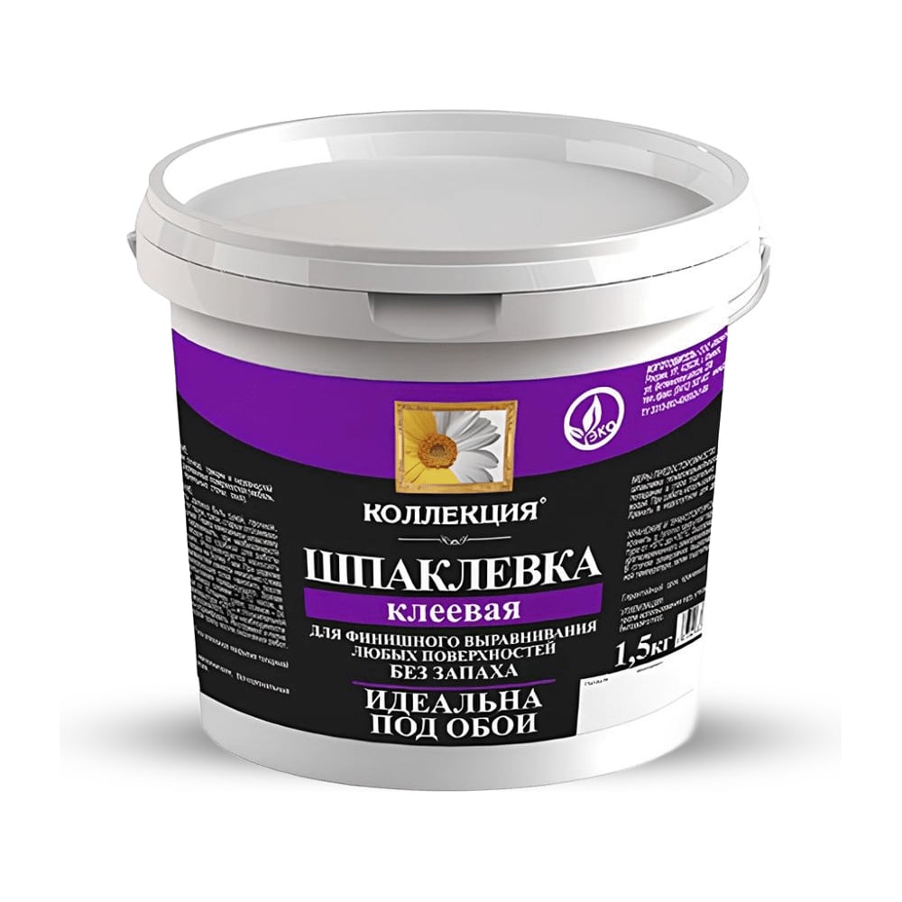 Изображение товара Шпаклевка клеевая Коллекция 1.5 кг для внутренних работ, сухие помещения