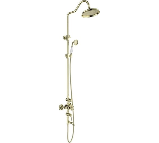 Изображение товара Термостатическая душевая система Aquatek КЛАССИК с изливом, полированное золото AQ2543PG 00000135299