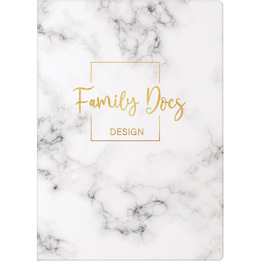 Изображение товара Семейная папка-органайзер Staff для 4-х комплектов документов, Marble 1, А4, цветной принт 238339