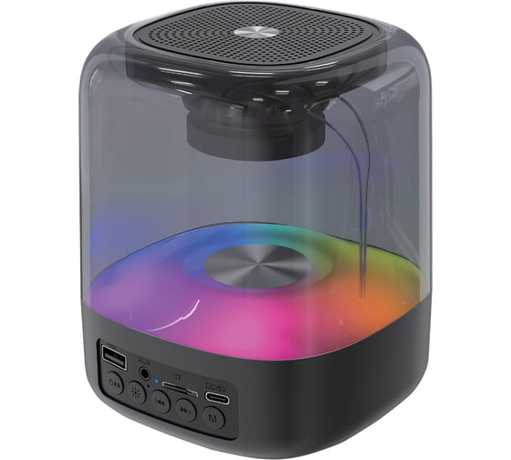 Изображение товара Акустическая система QUMO Plasma ВТ 0082, объемное звучание, RGB подсветка отключаемая , USB+MicroSD+Jack 3,5мм + Блютуз 42085
