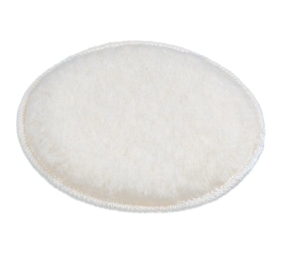 Изображение товара Полировальный круг 150 мм, на липучке, искусственная шерсть средней длины WORTEX PMW1500IM019