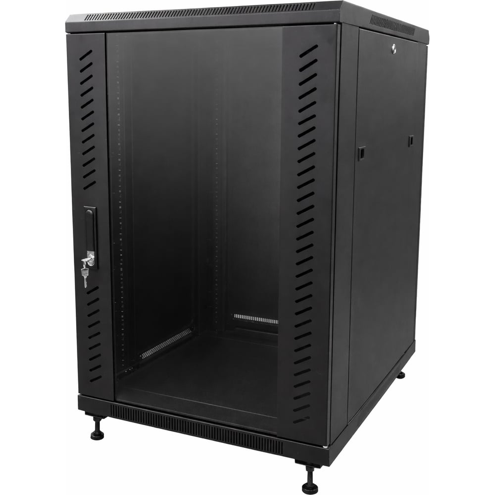 Изображение товара Телекоммуникационный шкаф 18U 600x800мм напольный FF68-18B черный RAL 9005
