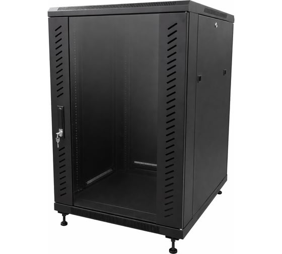Изображение товара Телекоммуникационный шкаф 5Bites 18U / 600x800 / 19" / FLOOR / 3хCARTONS / BLACK FF68-18B