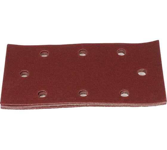 Изображение товара Шлифлист для дерева 90x187 мм, Р120, самосцепляющийся, 8 отверстий, 5 шт WORTEX 1334434