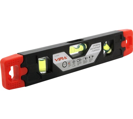 Изображение товара Уровень торпедо магнитный VIRA 230 мм 100408