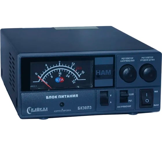 Изображение товара Блок питания Байкал БК30Л3 20/30 А, импульсный, 13.8В, регулируемое 9 -15В, переключение режима 13.8/р 00014807