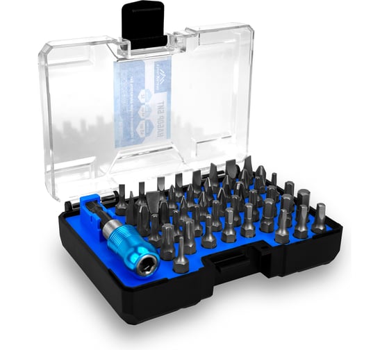 Изображение товара Набор бит 45 предметов, адаптер vertextools 0033-45