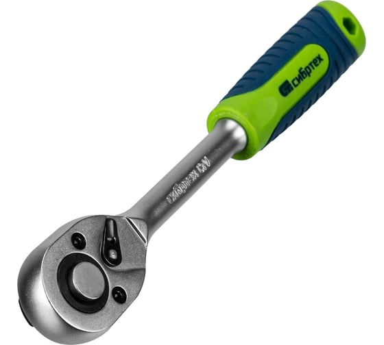 Изображение товара Ключ-трещотка СИБРТЕХ 3/8", 45 зубьев, с быстрым сбросом, матовый хром 14022