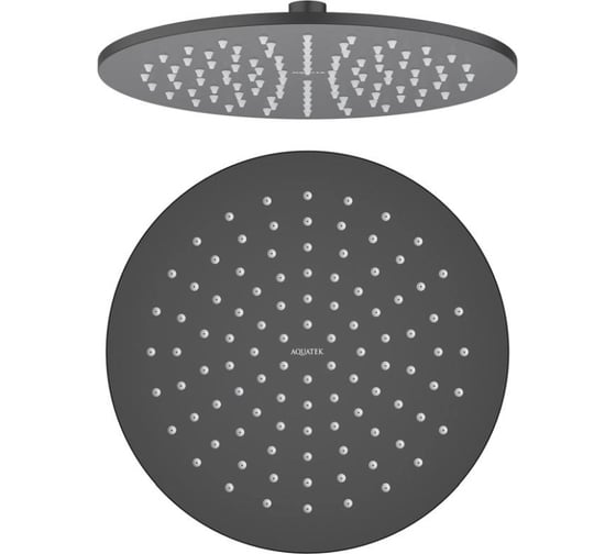 Изображение товара Круглый верхний душ Aquatek матовый черный AQ2077MB 00000135359