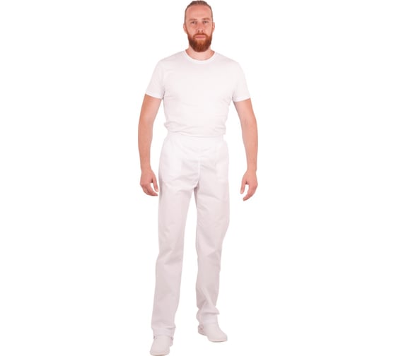 Изображение товара Мужские брюки ГК Спецобъединение белые Брю 714/96/170