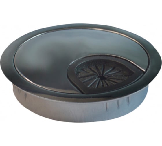 Изображение товара Заглушка кабель-канала MFK-TORG металлическая, круглая, d=60 мм, хром 010 CP