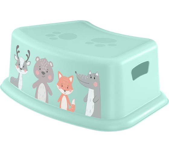 Изображение товара Детская подставка с декором Пластишка (Зеленый) 431316509