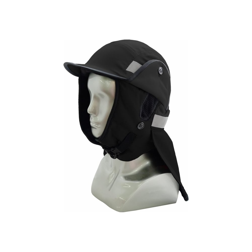 Изображение товара Каскетка зимняя РОСОМЗ RZ сургут cap, черная, 4 класс защиты