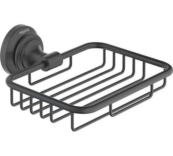 Изображение товара Мыльница Aquatek КЛАССИК решетка, матовый черный AQ4533MB 00000135643
