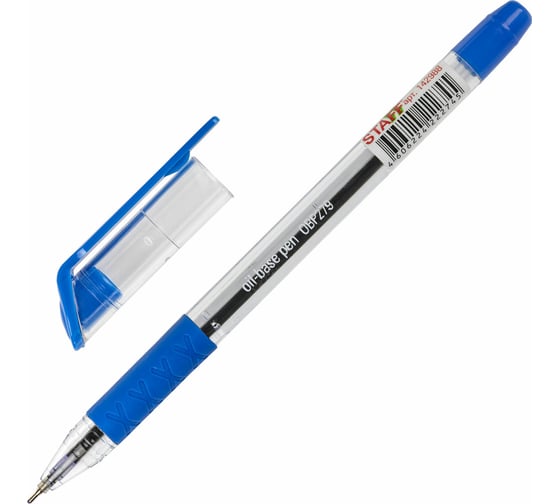 Изображение товара Шариковая ручка с грипом Staff Profit Obp-2792 синяя, 12 шт., линия письма 0.35 мм 880999