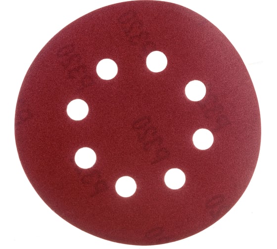 Изображение товара Круг шлифовальный на велюровой основе (8 отверстий; Р320) GROSSMEISTER 011105320