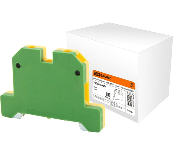 Изображение товара Наборный зажим TDM ELECTRIC ЗНИ-16PEN, 16мм2, JXB-земля SQ0803-0034
