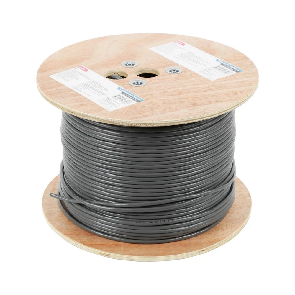 Изображение товара Сетевой кабель BURO BU-COP-050-FTP FTP 4 пары cat5E solid 0.50мм Cu 305м серый 1886675