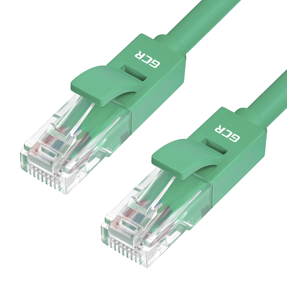 фото Литой lan кабель для интернета gcr 1.0m, зеленый vivlnic05-1.0m