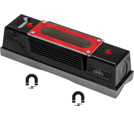 Изображение товара Уровень брусковый магнитный Kinex (K-MET) 150x42x40мм 0.02мм 5051-02-150