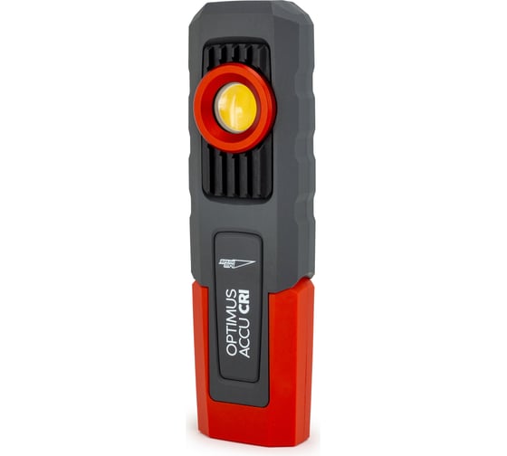 Изображение товара Инспекционный фонарь ЯРКИЙ ЛУЧ OPTIMUS ACCU CRI для детейлинга, Hi-CRI COB 400лм, с ультрафиолетовой подсветкой 365нм, магнит/крюк, аккумулятор 4000mAh 4606400106845