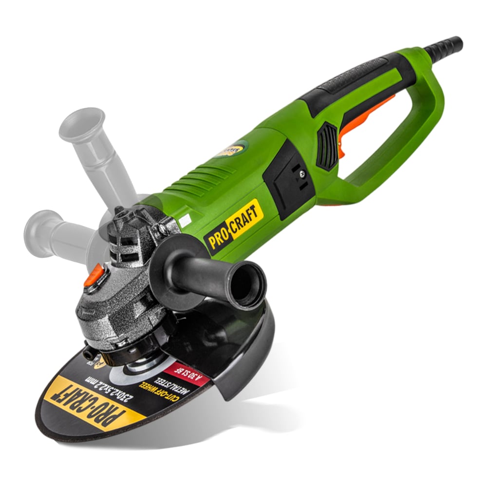 Углошлифовальная машина болгарка PROCRAFT УШМ сетевая, 230 мм PW2550