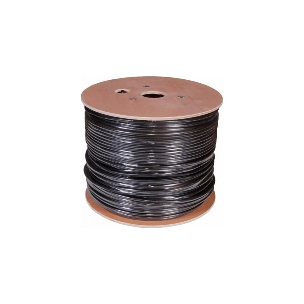 Изображение товара Сетевой кабель BURO FTP 4 пары cat5E solid 0.50мм Cu 305м черный для внешних работ