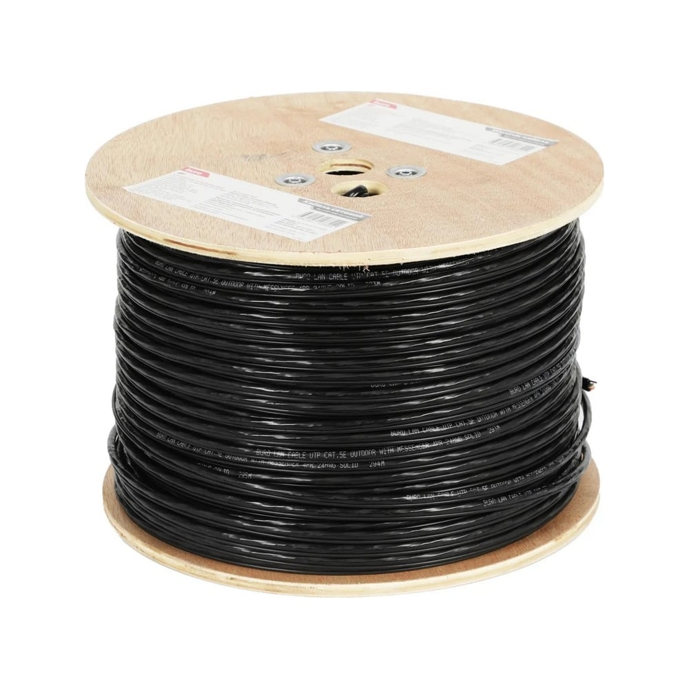 Изображение товара Сетевой кабель BURO UTP 4 пары cat5E 305м для внешнего монтажа