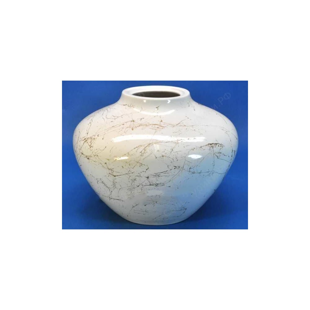 Изображение товара Ваза для сухоцветов Глория белая диаметр 10 см высота 20 см