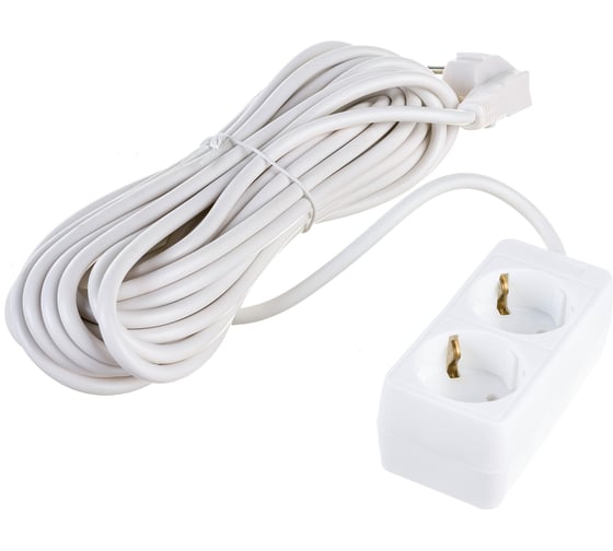 Изображение товара Бытовой удлинитель СОЮЗ ТМ, 2200Вт, с/з, 2гн., ПВС, 10м 481S-9210