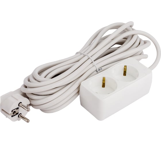 Изображение товара Бытовой удлинитель СОЮЗ ТМ, 3500Вт, с/з, 2гн., ПВС, 7м 481S-6207