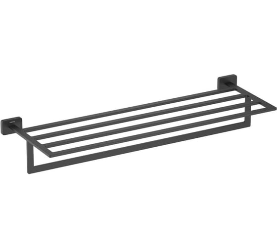 Изображение товара Полка для полотенец Aquatek ЛИБРА матовый черный AQ4315MB 00000135599
