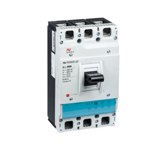 Изображение товара Автоматический выключатель EKF AV POWER-3/3 400А, 50kA, ETU2.2 1 шт. mccb-33-400-2.2-av