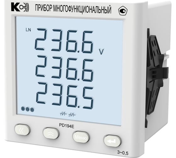 Изображение товара Многофункциональный прибор КС PD194E-9K3T-11121-5А/5А-500В-4…20мА-3.4-0.5 59185030