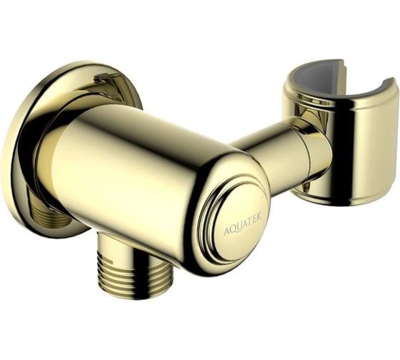 Изображение товара Шланговое подсоединение Aquatek КЛАССИК с держателем, полированное золото AQ2462PG 00000135432